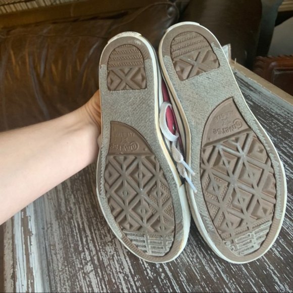 Girls Pink Converse Sneakers - Picture 7 of 15